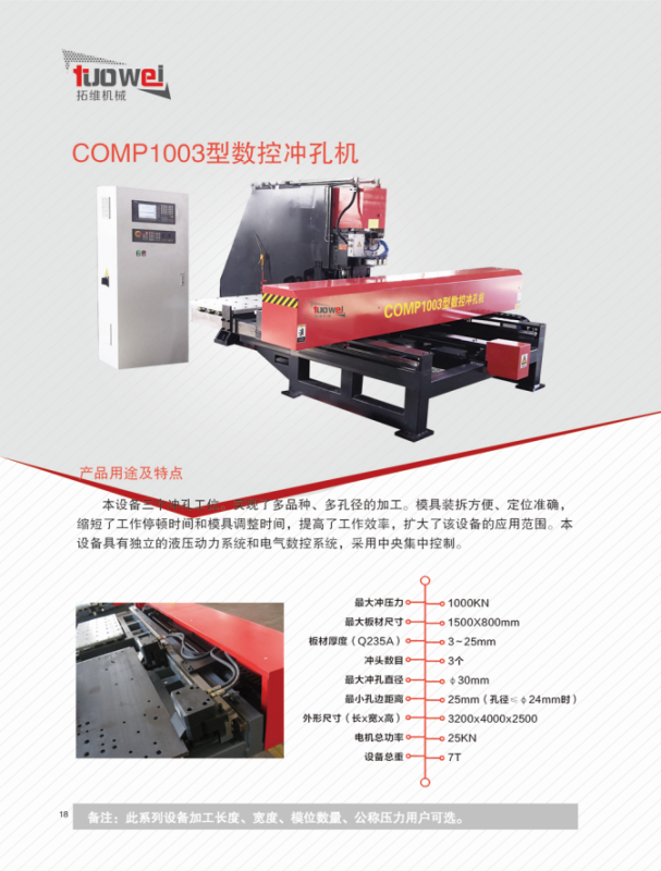 山東拓維機(jī)械制造有限公司，汽車大梁沖，汽車小梁沖，鋼模板沖孔，鋼模板加工設(shè)備，汽車橫梁沖，數(shù)控平板沖孔機(jī)，中厚板數(shù)控沖床，數(shù)控沖鉆復(fù)合機(jī)，汽車縱梁沖，縱梁自動(dòng)化生產(chǎn)線，中厚板沖割復(fù)合機(jī)，平地機(jī)刀片沖鉆生產(chǎn)線